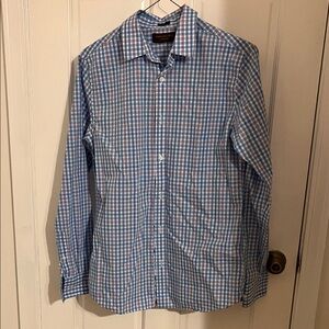 Fairlane & Sons Blue and White Plaid Men's Shirt